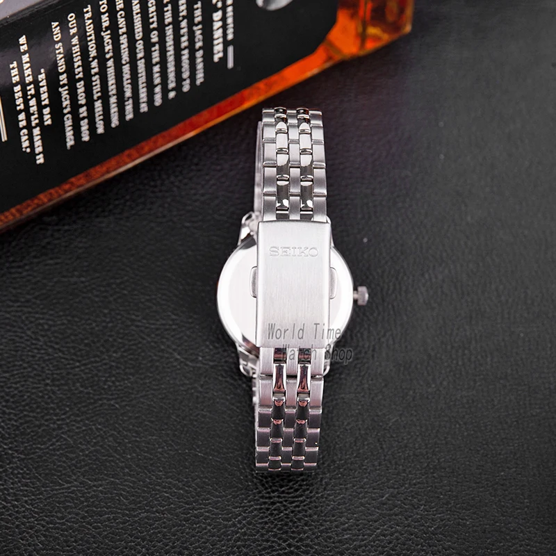 Seiko Watches Quartz Silver Dial Stainless Steel Case With Brown Leather Strap Women Watch SXDE01P2 Seiko Watches Quartz Silver Dial Stainless Steel Case With Brown Leather Strap Women Watch SXDE01P2