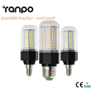 

E27 E14 220V LED Lamp 5730 SMD LED Bulb Corn 88 112 126 144Leds Lamp Bombillas Light Bulbs Lampada Ampoule Lighting 21 30 32 38W