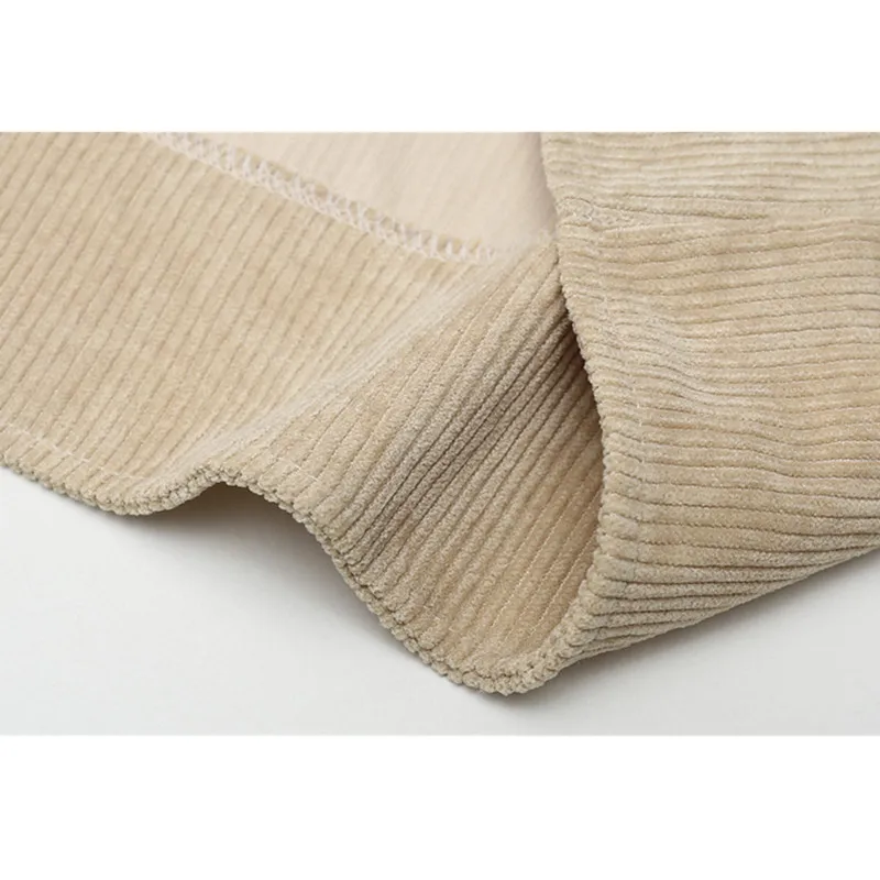 Vintage Corduroy Jacket Women Baseball Jacket 2018 Autumn Big size Harajuku Outerwear Womens Basic Coat Pink Black Ladies Coats