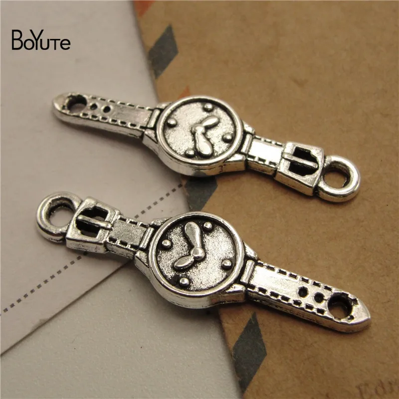 BoYuTe (100 PiecesLot) Metal Alloy 359MM Watch Pendant Charms Diy Hand Made Jewelry Accessories Wholesale (3)