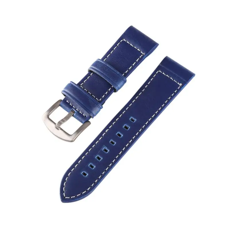 

18MM 20MM 22MM 24MM Leather Horse Leather Watch Black Coffee Blue Band Watch Strap Man Watch Straps