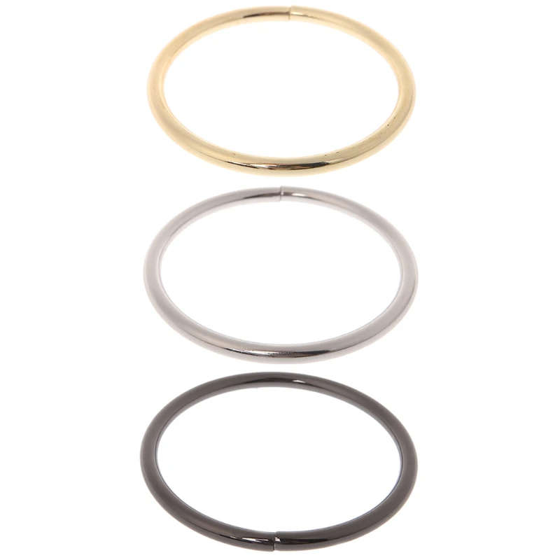 

Metal O Ring Shaped Buckle for Bags Purses Backpack Straps Inner Diameter 7.5cm Bag Accessories 2018 Fashion