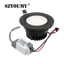 SZYOUMY светодиодный светильник COB Потолочный Точечный светильник 3 Вт 5 Вт 7 Вт 9 Вт 12 Вт 15 Вт 18 Вт 20 Вт 30 Вт AC85-265V потолочный встраиваемый светильник