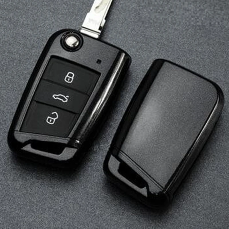 Чехол для ключа из АБС пластика чехол держатель Volkswagen Vw Golf 7 Mk7 кольца ключей Skoda