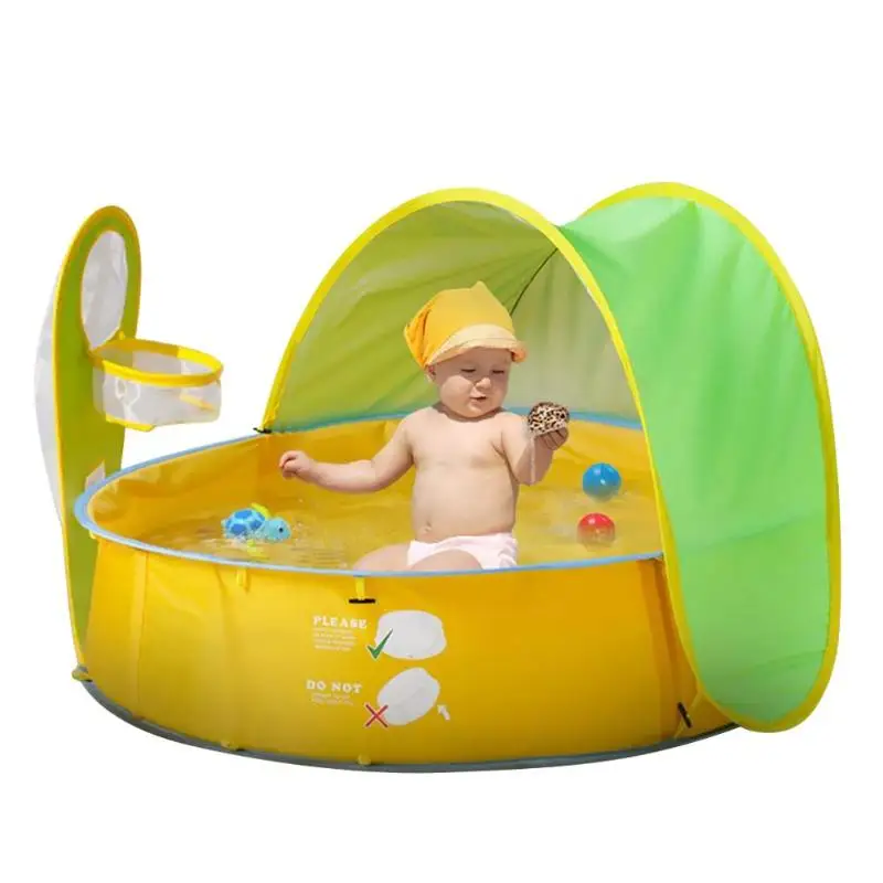 

Toys Tent Ocean Series Portable Foldable Children Outdoor Beach Pool Tents Protection Rain-proof Shelter Outdoor Camping Tents