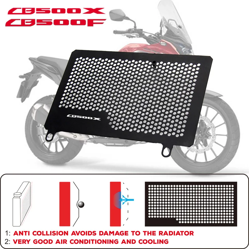 

Estelle Motorcycle Radiator Protective Cover Grill Guard Grille Protector For HONDA CB500F CB500X CB 500 X F 2013-2019