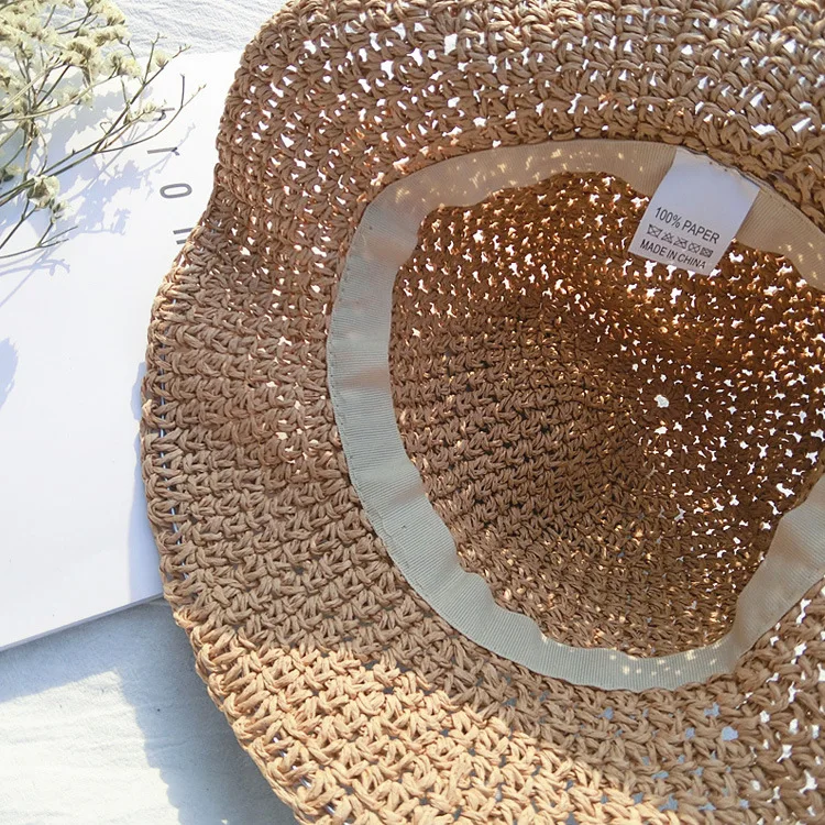 Chapéu do Bebê Chapéu de Palha Mãe e Filha Moda Praia Chapéus Crianças Meninas Arco Bebê Sun Cap Casquette Enfant Menina Cocar 2-8a 14 Palha Bebê Sun Cap Casquette Enfant Menina Cocar 2-8A