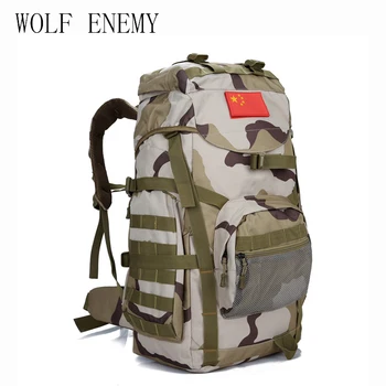 

Molle 60L Camping Rucksack Tactical Military Backpack Large Waterproof Backpacks Camouflage Hiking Outdoor Shoulder Bag