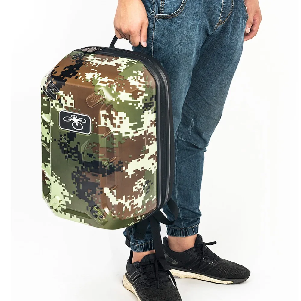 Camouflage Phantom 3 4 Hardshell Bag Backpack Shoulder Carry Case Also Suit For DJI FPV Drone Quadcopter
