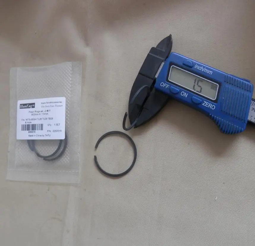 33MMX1.5MM PISTON RING MITSUBISHI TL26 33F 2