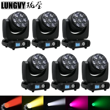 

Free Shipping 6pcs/Lot Mini 7x40w RGBW 4in1 RGBW Bees Eyes Moving Head With Zoom Rotating Mac Aura Dj Stage