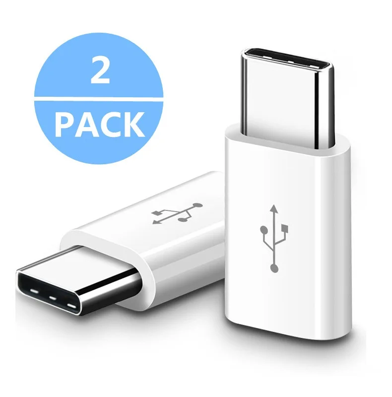 

2PCS Type-C To Micro USB Adapter For Sharp AQUOS S2/AQUOS S3/A1/X1 Type-C Converter Fast Charger Data Sync Connector