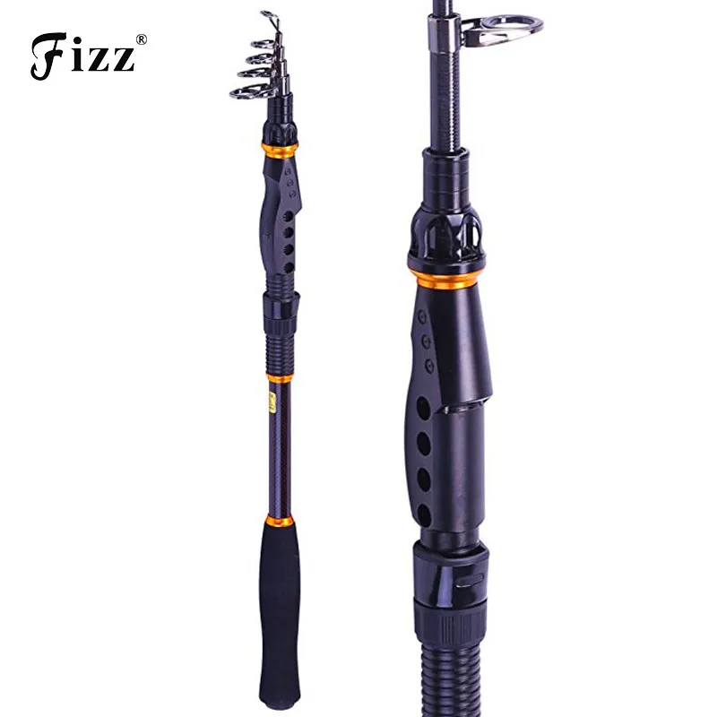 

Super Quality Telescopic Sea Fishing Rod Carbon Fiber Pole Metal Reel Seat High Strength Fishing Rod 1.8/2.1/2.4/2.7/3.0/3.6M