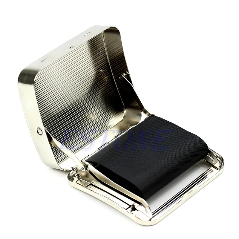 

70mm Tobacco Rolling Box Metal Automatic Cigarette Smoking Roller Machine New