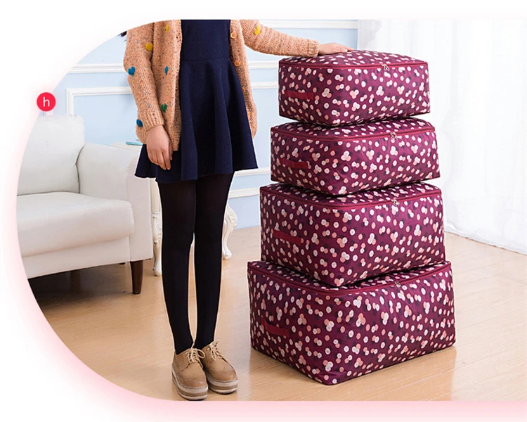للماء رقيقة أكسفورد صندوق تخزين ملابس حقيبة M/L/XL/XXL الأمتعة أكياس فراش سرائر للمنازل لحاف لحاف حقيبة التخزين s المنظم ل مجلس الوزراء