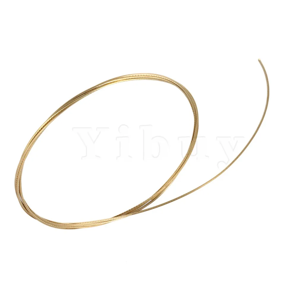 Yibuy Gold 8ft Guitar Fret Wire For Electric Guitar 2.3mm
