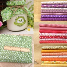 Популярные LNRRABC 7 шт./компл. 25x25 см Сделай Сам Лоскутная работа ткани ручной работы для хлопковая ткань для шитья лоскутное шитье ткань для вышивки войлок