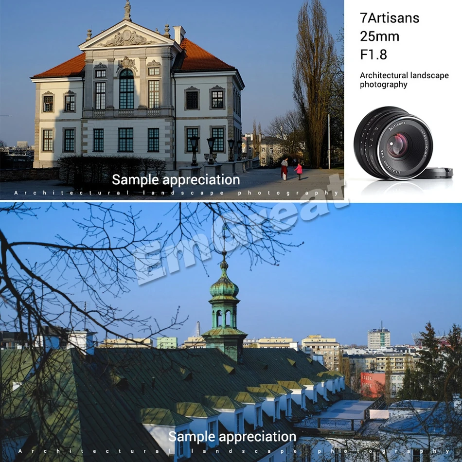 7 ремесленников 25 мм F1.8 Prime объектив для sony E крепление для камер Fujifilm и Micro 4/3 A7 A7II A7R G1 G2 G3 X-A1 X-A10 с блендой