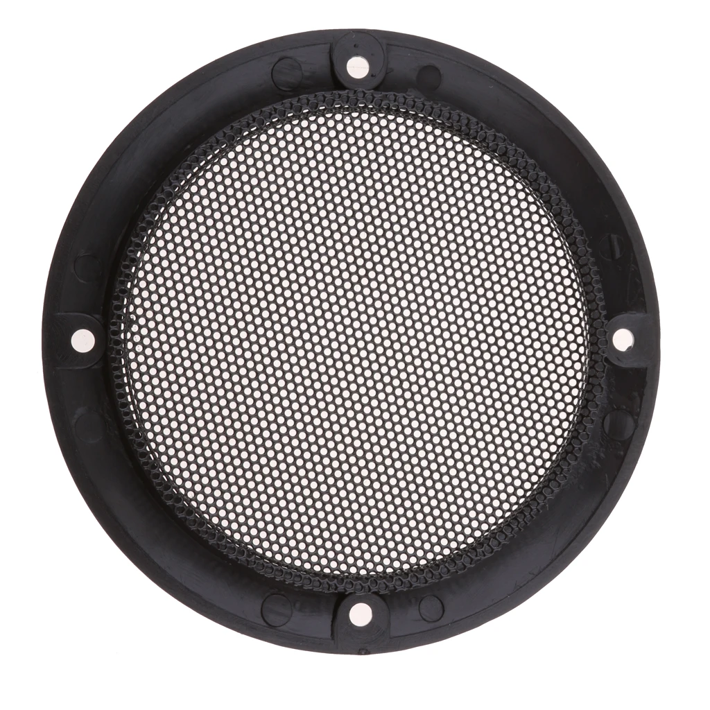 4inch Round Speaker Cover Grill Loudspeaker Decorative Circle Metal Mesh Grille Protection with Screw for DIY Speakers 