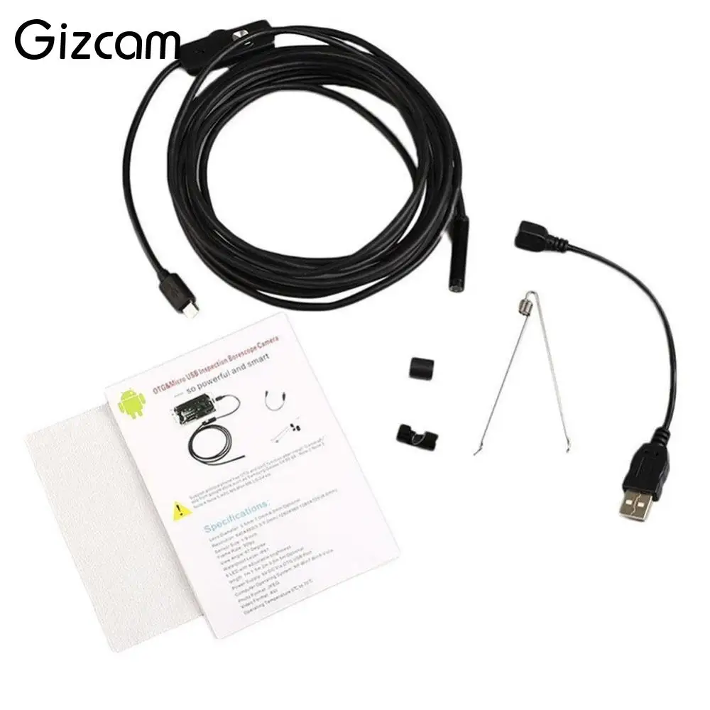 Камера Эндоскоп Gizcam Водонепроницаемая мини камера IP67 USB 1 5 м 7 мм|mini camera|micro cameracamera