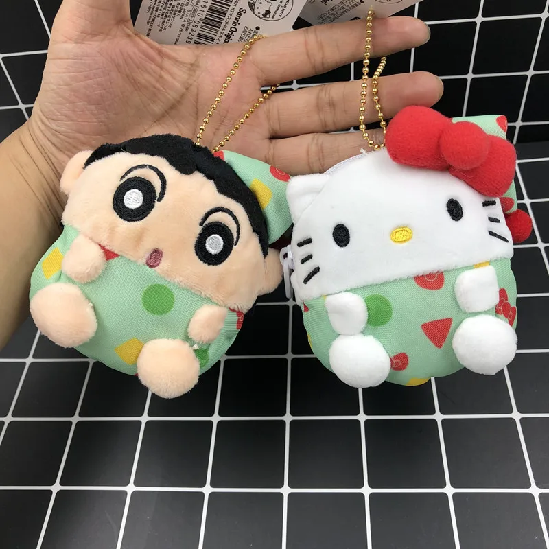1 шт. прекрасный Crayon Shinchan Мультяшные плюшевые игрушки кукла-плюшевый Кот плюшевая игрушка брелок сумки кулон Ragdoll для девочек Подарки