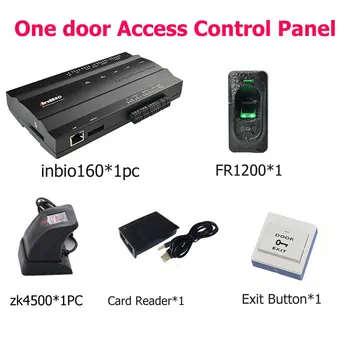 

Inbio160 fingerprint & RFID door access control system +FR1200+ZK4500 Reader One Door Access One way access controller