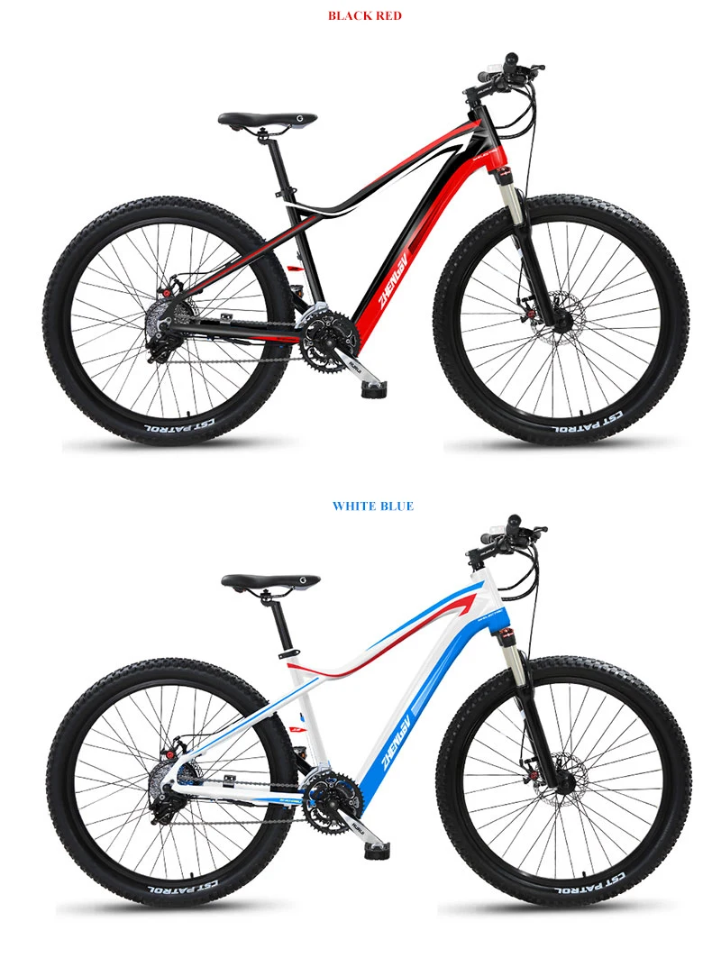 Clearance 27.5inch electric mountain bike 48V lithium battery hidden in frame 240w motor hybrid ebike Hydraulic disc brake Oil shock 12