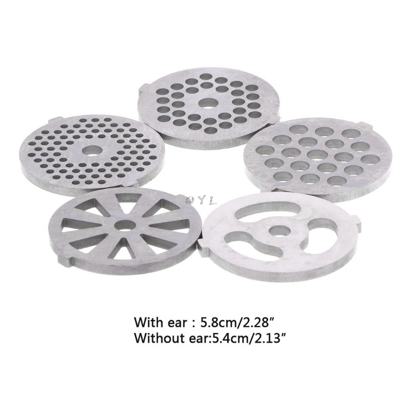 5 types Meat Grinder Plate Net Knife Meat Grinder Parts stainless Steel Meat Hole Plate 2
