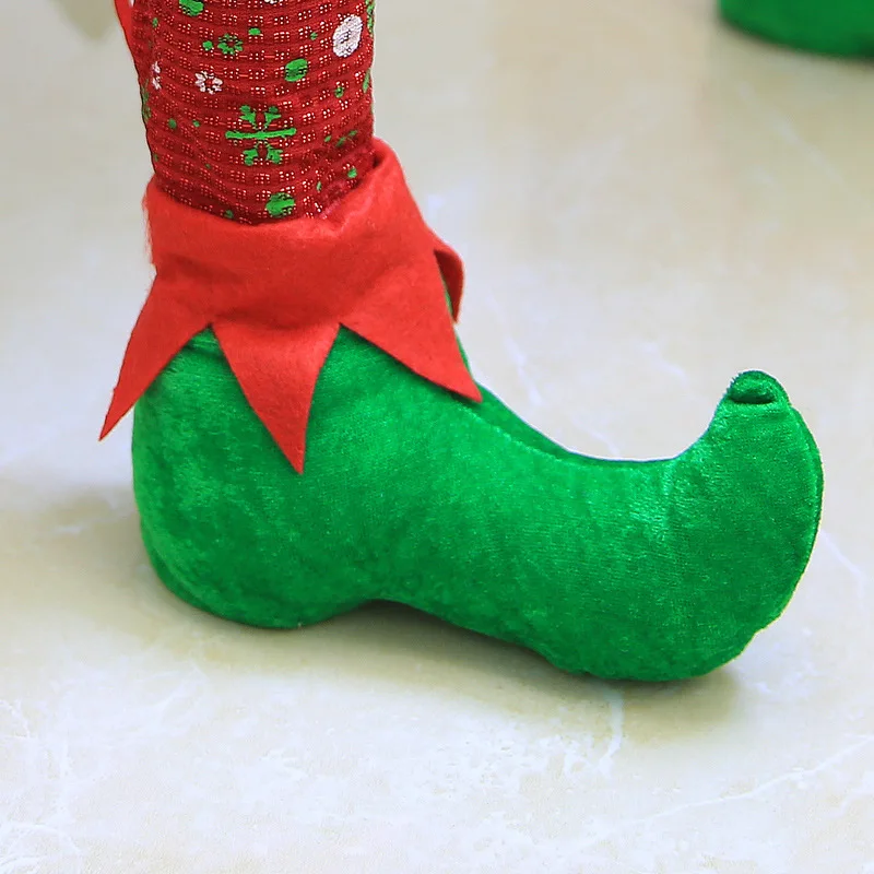 4 шт./компл. Рождественский чехол для ножки стула носки для хождения по полу протекторы Рождественского стола, облегающие ногу ботфорты Noel с утолщённой меховой опушкой, украшения для небольшие подарки для вечеринки