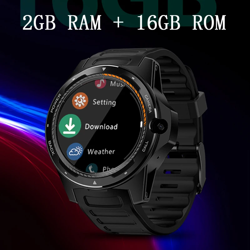 Оригинальные Смарт часы Zeblaze thor 5 Nano Sim 1 39 дюйма 2 ГБ + 16 8 Мп фронтальная камера