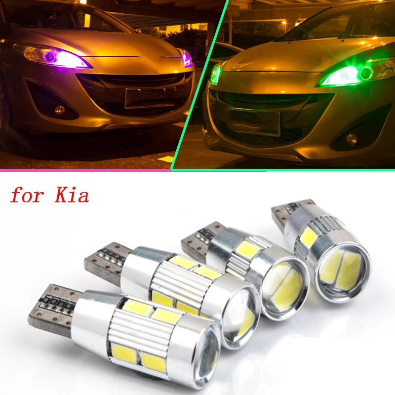 2pcs safe T10 LED Front Parking Light Bulb Source Car Styling for Kia