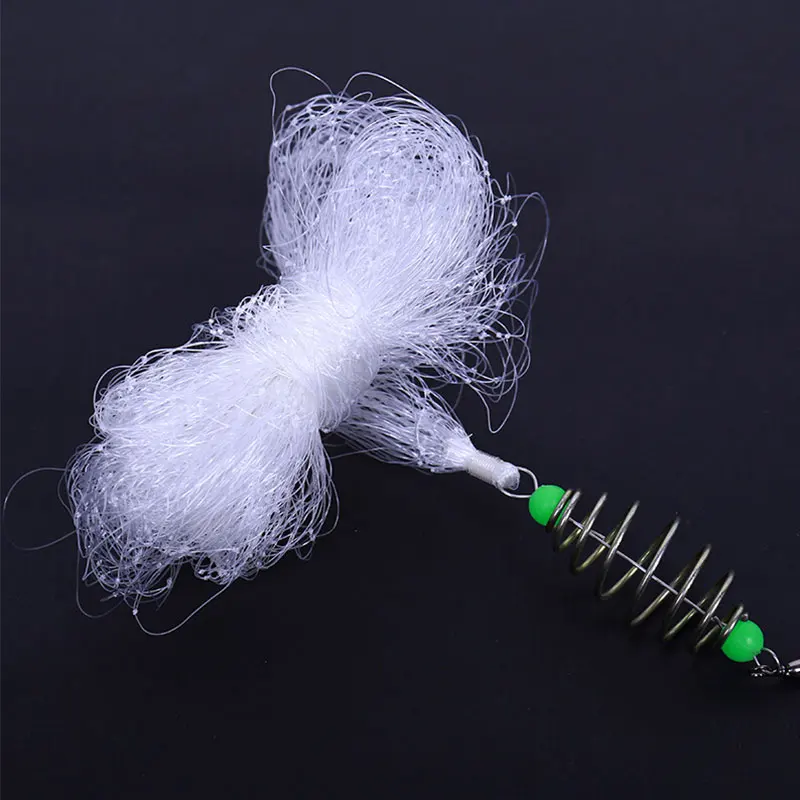 

Copper Spring Fishnet Small Mesh Night Luminous Beads Ball Bearings Solid Ring Connector Fishing Net Fishing Tools Free Shipping