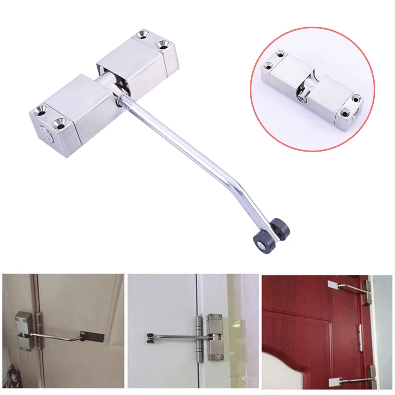 Newest Reliable Stainless Steel Door Closer Adjustable Surface Mounted