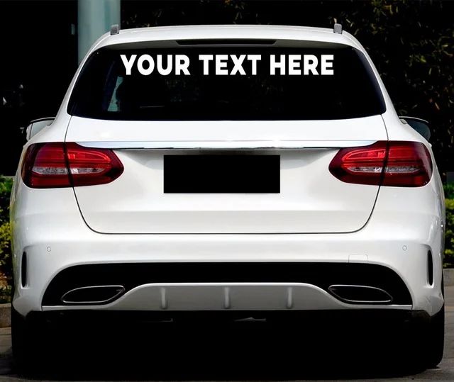 Image Car Styling High Quality Personalized Customized Car Sticker Waterproof Car Stickers And Vinyl Decals On Windshield Rear Window