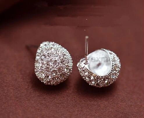 800Pair Jewerly Fashion Vintage Full Crystal Crescent Stud Earrings For Woman New Christmas Gift | Украшения и аксессуары