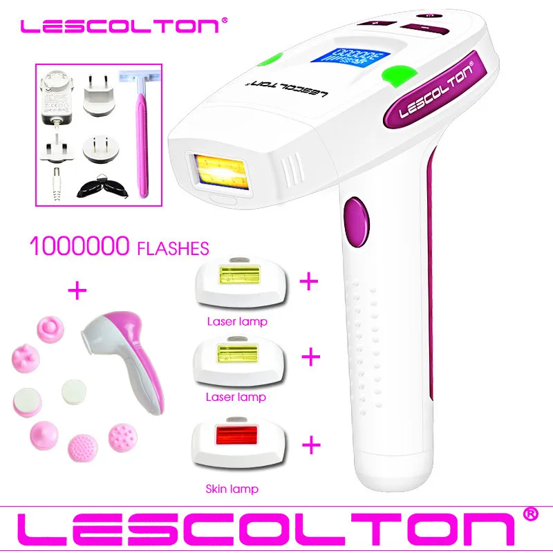 Оригинальный lescolton 4в1 1000000 раз IPL лазерная эпиляция машина для удаления волос ЖК дисплей удаление лица Бикини