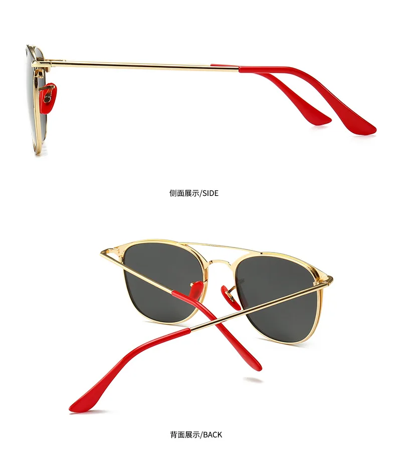 JackJad, Модные Винтажные квадратные поляризационные солнцезащитные очки, двойной луч, красная носовая опора, фирменный дизайн, солнцезащитные очки Oculos De Sol