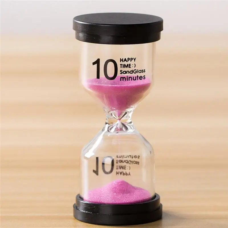 5/10/15/30 Minutes Hourglass Sand Timer Color Glass Sandglass Sand Clock Children Kids Gift Home Decoration