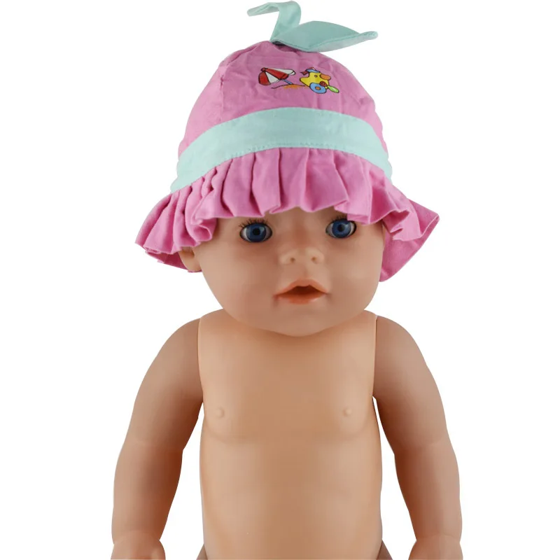 Куклы мультфильм шляпа для 17 дюймов новорожденных куклы sunhat 18 Кукла девочка