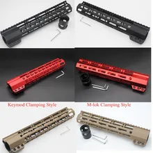 11 ''дюймовый черный/красный/Tan Цвет монолитную Топ цевье железнодорожных Picatinny поплавок крепление Системы Keymod/ м-Лок зажима Стиль