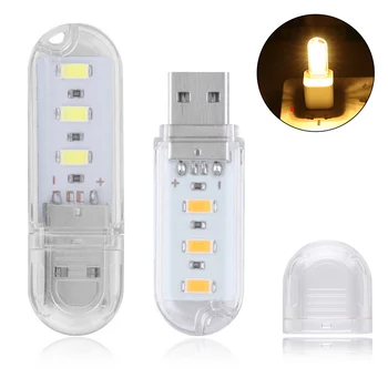 

Mini USB LED Night Light Camping Lamp For Reading Bulb Laptops Computer Notebook Mobile Power Charger Warm/Cold Light