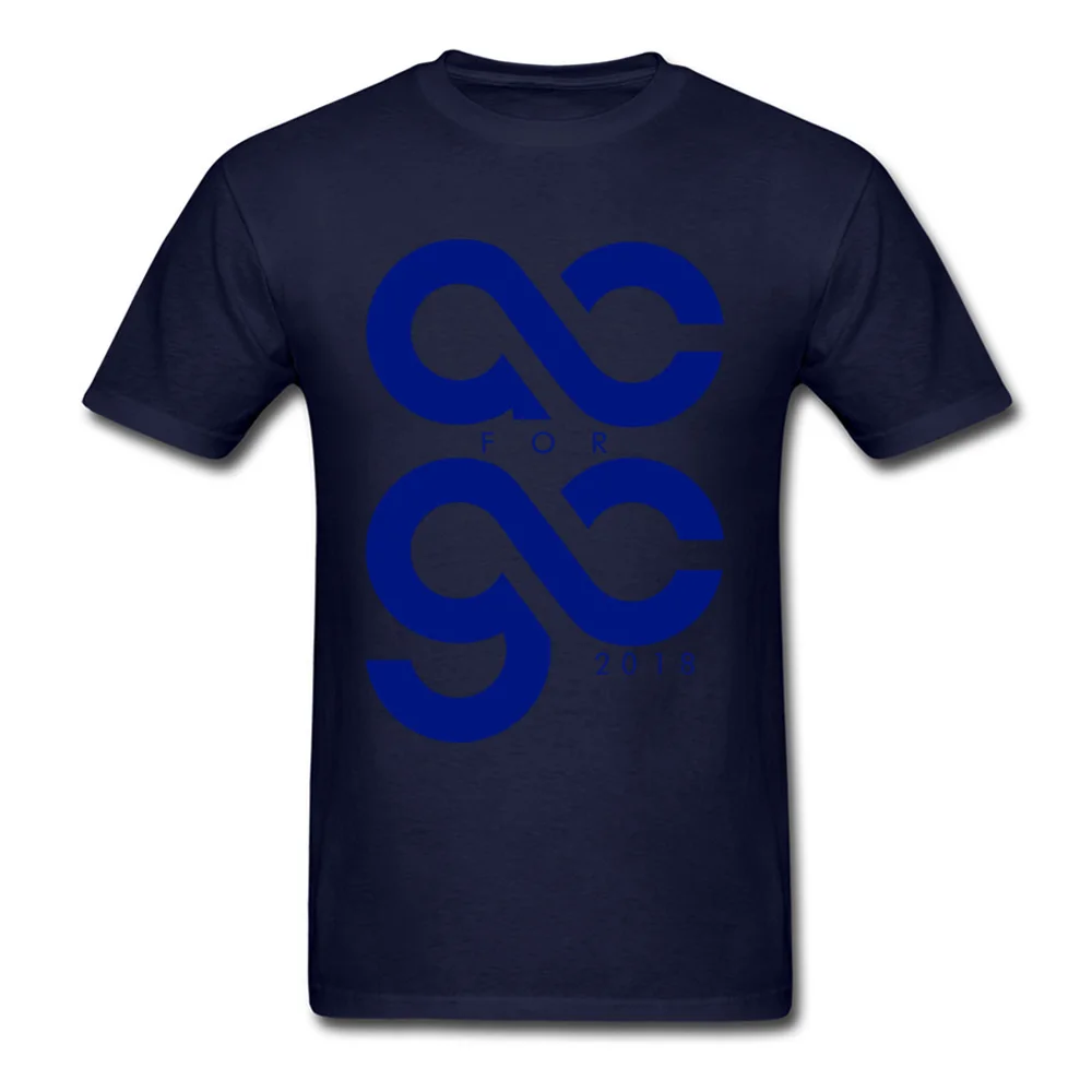 Funny T-Shirt Prevalent Round Collar AC for GC 2018 100% Cotton Man Tops Shirt Summer Short Sleeve Tee-Shirts Drop Shipping AC for GC 2018 navy