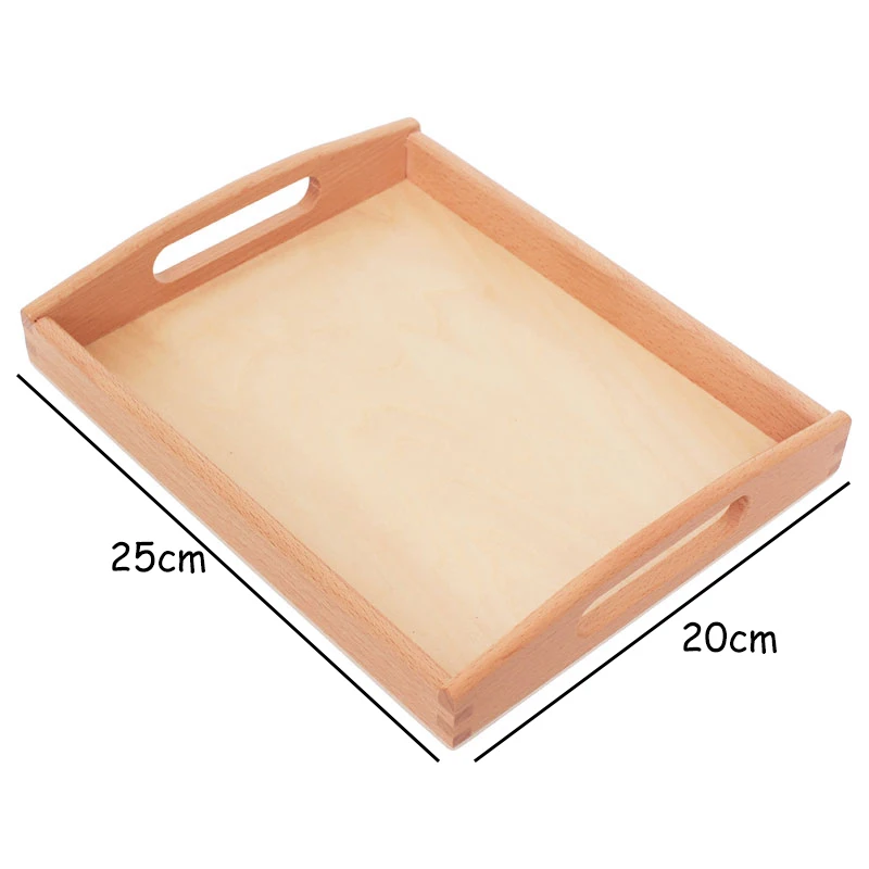 Wooden Montessori Toys Infant Cleaning Tools Tray Set Preschool Educational Learning Toys for Kids Juguetes Brinquedos MH0645H