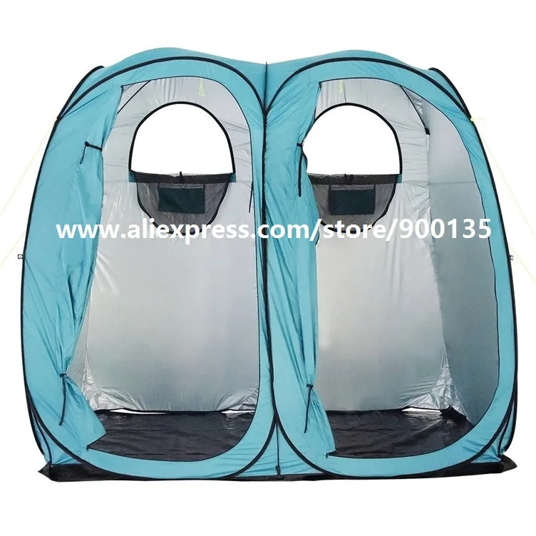 Pop up camping double room shower tent waterproofin Tents from Sports