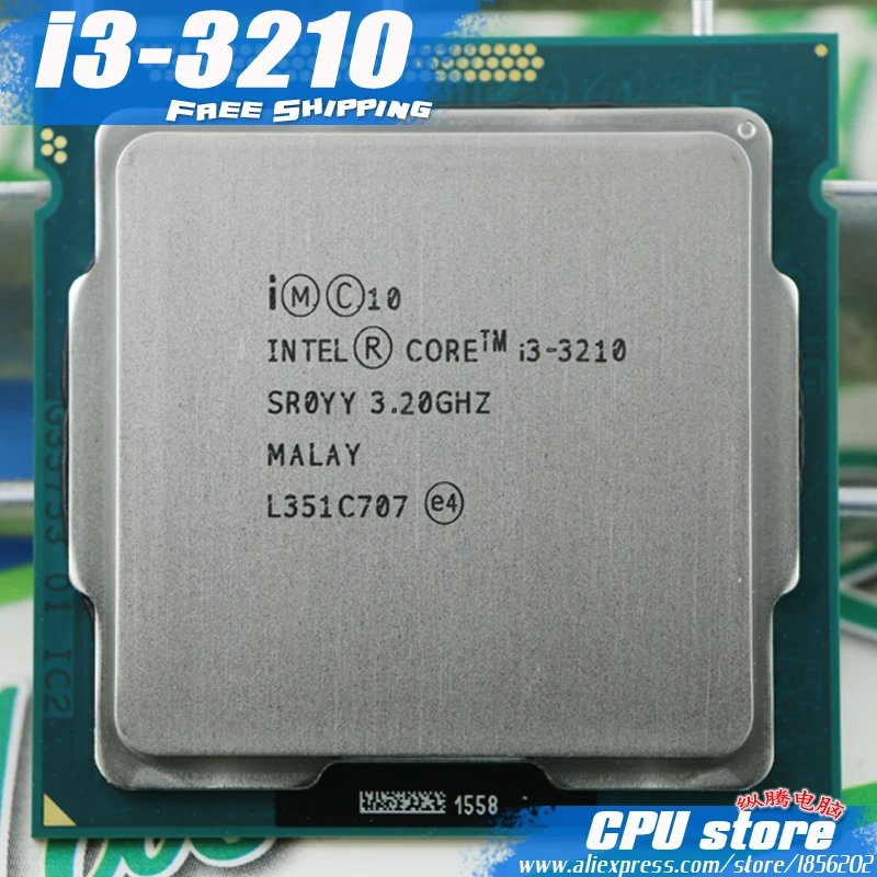 Intel Core I3 3210 3M Кэш 3,2 ГГц L3 = 3 м LGA 1155 TDP 55 W настольный Процессор i3-3210 процессор(работает