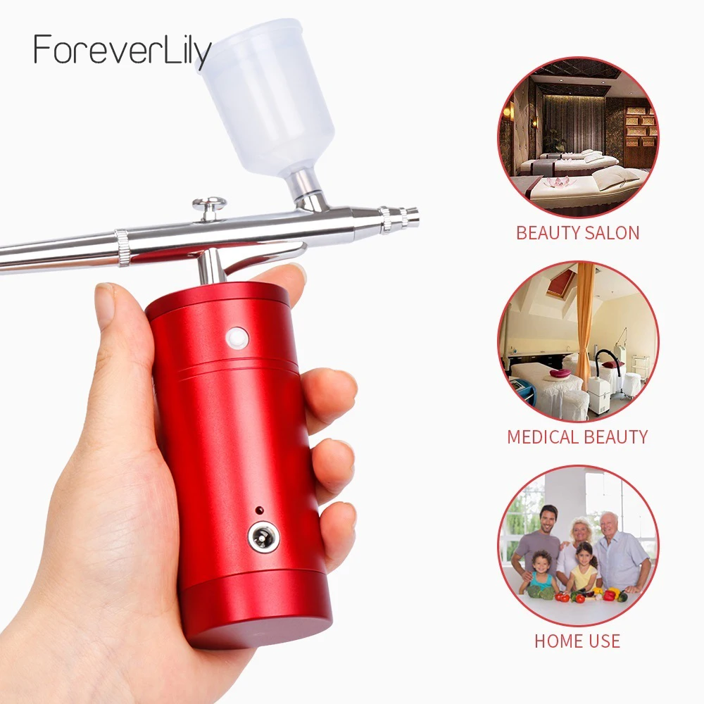 

Portable Spray Handheld Mini Airbrush Air Compressor Facial Skin Moisturizing Injection Oxygen Beauty Skin Care Equipment
