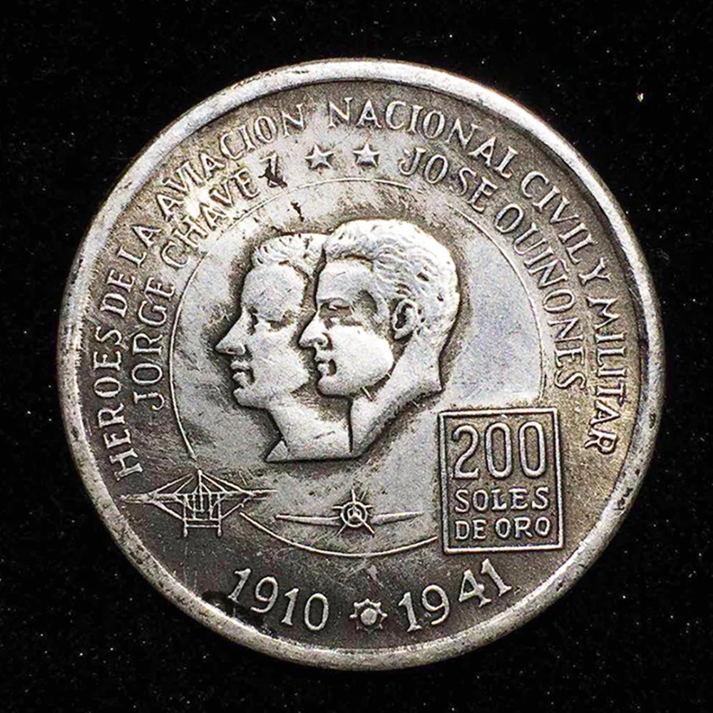 

1975 heroes dela aviacion aircraft copy coin souvenir monedas ukraine home decoration accessories coins collectibles poland Coin