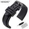 22mm 24mm Rubber Watch Strap Band High Quality Sport Soft Diving Clock Silicone Watchband Stainless Steel Metal Buckle Bracelet ► Photo 1/6