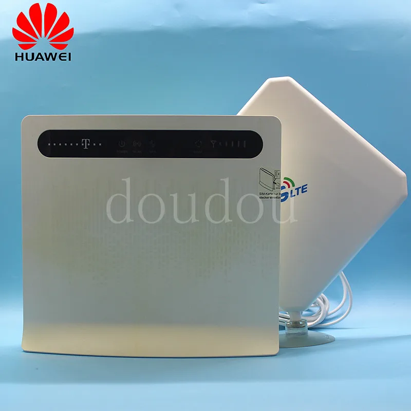 Открыл используется huawei B593u-12 B593S-12 4 г LTE 100 Мбит/с CPE маршрутизатор с антенной с сим-кардслотом Wi-Fi маршрутизатор