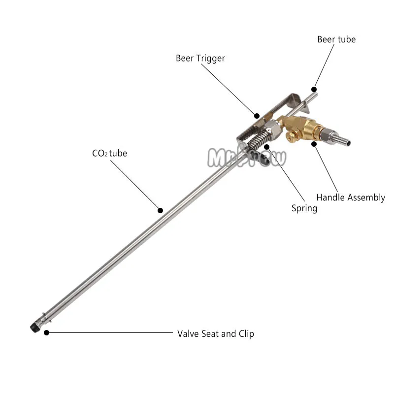 Горячее предложение! Пивной пистолет наполнитель бутылок пива Co2 комплект для укрепления Homebrew разливочное оборудование с жидким шариковым замком и силиконовой Трубкой